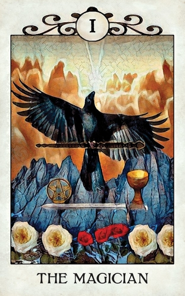Kortos Taro Crow paveikslėlis 10 iš 14