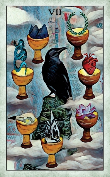 Kortos Taro Crow paveikslėlis 9 iš 14