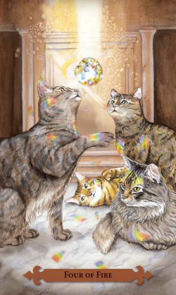Kortos Taro Kortos Mystical Cats Tarot paveikslėlis 3 iš 7