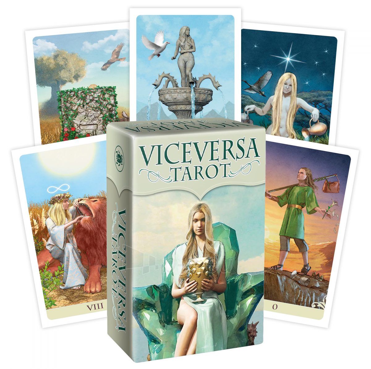 Kortos Viceversa Tarot Mini Lo Scarabeo paveikslėlis 10 iš 10