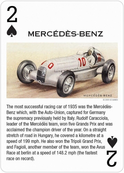 Kortų žaidimas Vintage Motor Cars Us Games Systems paveikslėlis 7 iš 10