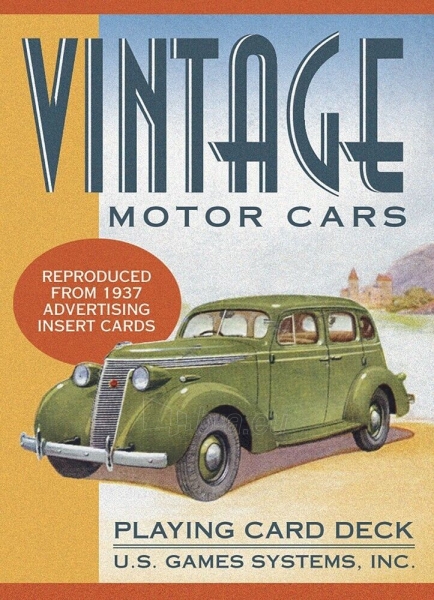 Kortų žaidimas Vintage Motor Cars Us Games Systems paveikslėlis 2 iš 10