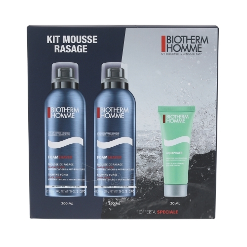 Cosmetic set Biotherm Homme Foam Shaver Kit Cosmetic 2x200ml paveikslėlis 1 iš 1