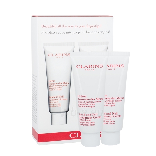 Kosmetikos komplekts Clarins Hand And Nail Treatment Cream Duo Kit Cosmetic 100ml paveikslėlis 1 iš 1