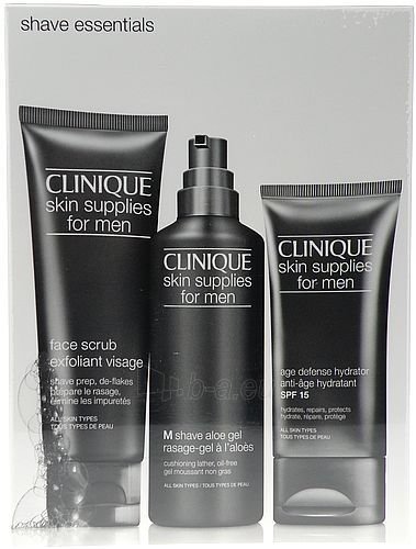 Cosmetic set Clinique Skin Supplies For Men Shave Essentials Set 191ml paveikslėlis 1 iš 1