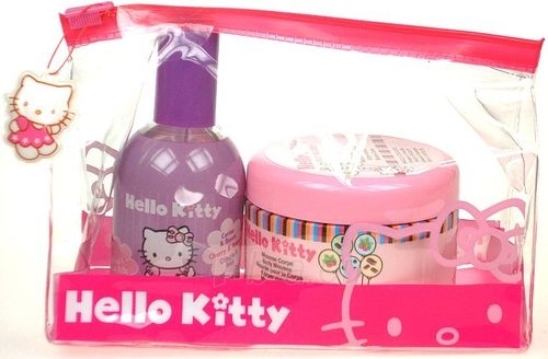 Косметический набор Hello Kitty Eau De Senteurs вишни и цветы 100мл paveikslėlis 1 iš 1
