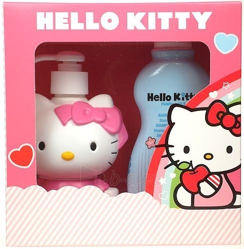 Kosmetikos rinkinys Hello Kitty Funny Girls 3D Set Sugar wool  500ml paveikslėlis 1 iš 1