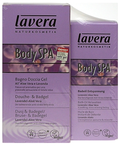 Cosmetic Kit Set Lavera Body Spa Lavender Shower Gel Aloe Vera 250ml paveikslėlis 1 iš 1