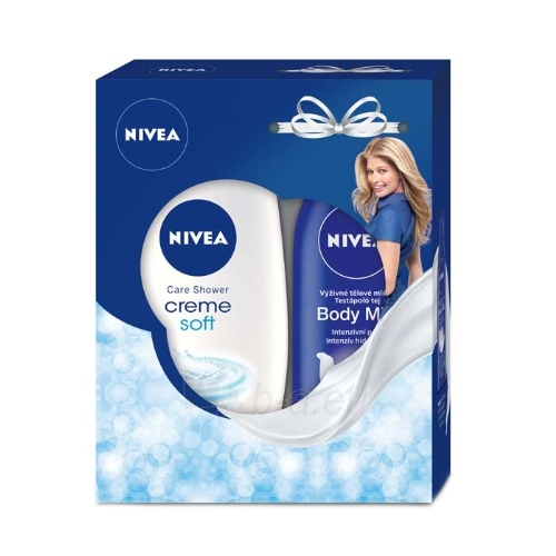 Kosmetikos komplekts Nivea Creme Soft Cream Shower Duo Kit Cosmetic 500ml paveikslėlis 1 iš 1