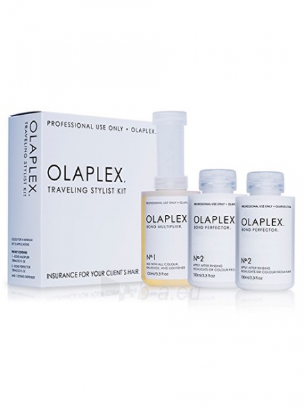 Kosmetikos komplekts Olaplex Set for colored or chemically treated hair (Traveling Stylist Kit) 3 x 100 mL paveikslėlis 1 iš 1