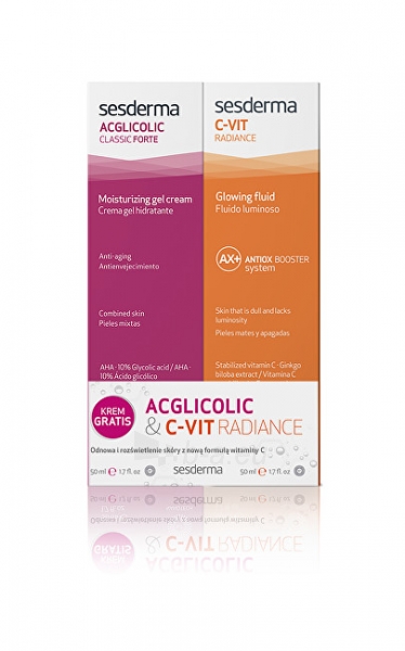 Kosmetikos rinkinys Sesderma Cosmetic set of skin care Acglicolic & C-Vit Radiance paveikslėlis 1 iš 2