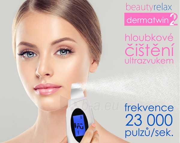 Kosmetinis prietaisas, skirtas giliai valyti ir atjauninti odą Beauty Relax Derma twin BR-1170 paveikslėlis 3 iš 9