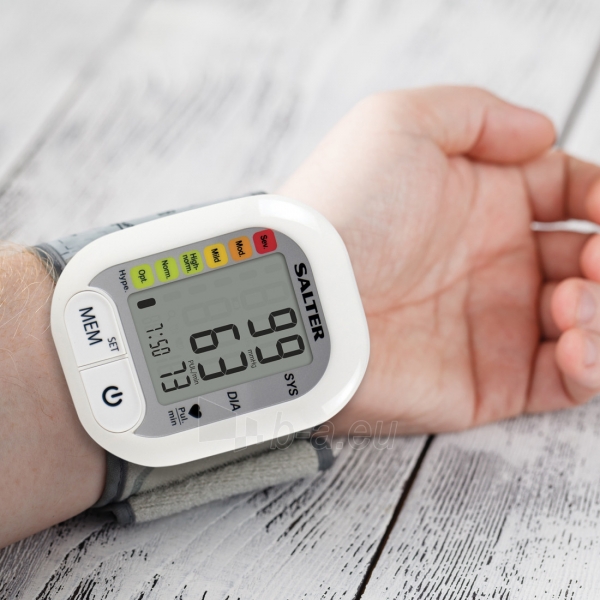 Kraujospūdžio matuoklis Salter BPW-9101-EU Automatic Wrist Blood Pressure Monitor paveikslėlis 4 iš 4