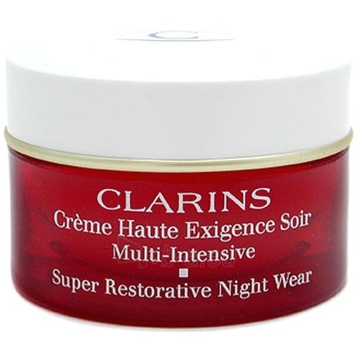 Clarins Super Restorative Night Wear Dry Skin Cosmetic 50ml paveikslėlis 1 iš 1