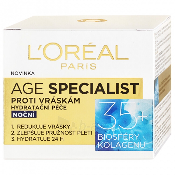 L´Oreal Paris Age Specialist 35+ Night Cream Cosmetic 50ml paveikslėlis 4 iš 8