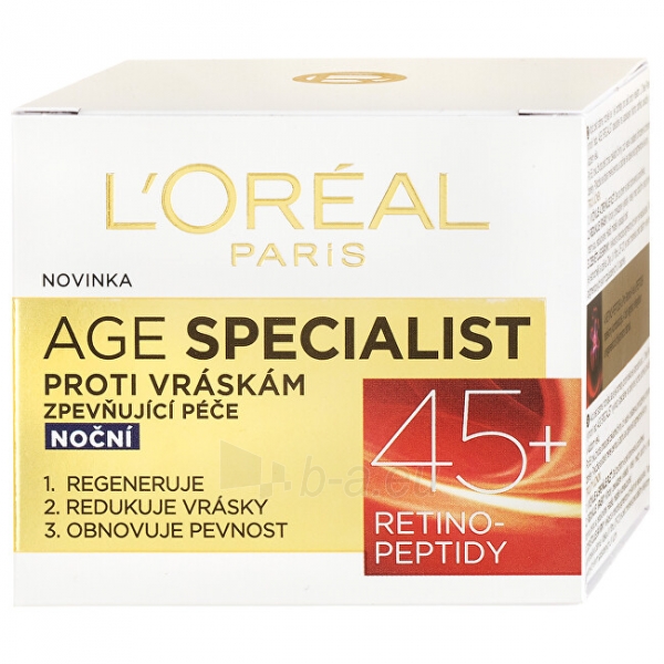 L´Oreal Paris Age Specialist 45+ Night Cream Cosmetic 50ml paveikslėlis 5 iš 8