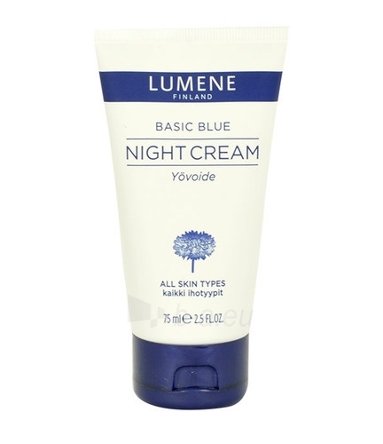 Kremas face Lumene Basic Blue Night Cream Cosmetic 75ml paveikslėlis 1 iš 1