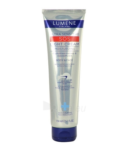 Kremas face Lumene Ultra Sensitive SOS Light Cream Cosmetic 150ml paveikslėlis 1 iš 1
