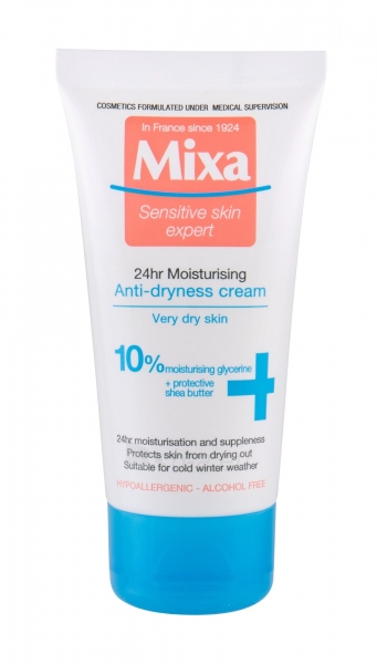 Kremas veidui Mixa 24H Moisturising Anti-dryness Cream Cosmetic 50ml paveikslėlis 1 iš 1