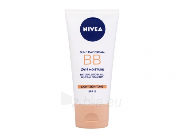 Nivea BB Cream 5in1 Beautifying Moisturizer Cosmetic 50ml Light paveikslėlis 2 iš 2