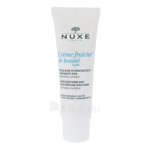 Kremas veidui Nuxe Creme Fraiche 24hr Light Emulsion Combination Skin Cosmetic 50ml paveikslėlis 1 iš 1