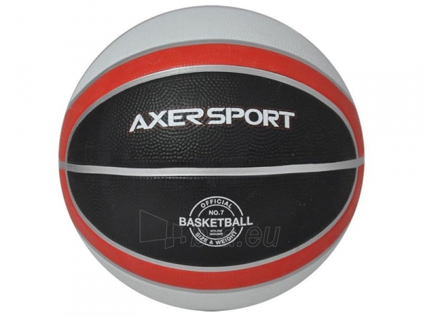 Krepšinio kamuolys Axer A21507 juoda/raudona/balta paveikslėlis 1 iš 1
