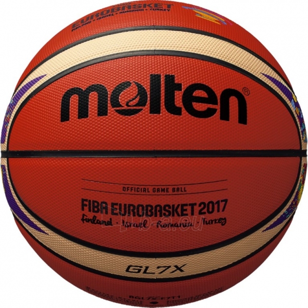 Krepšinio kamuolys BGL7X-E7T Euroba2017 paveikslėlis 1 iš 1