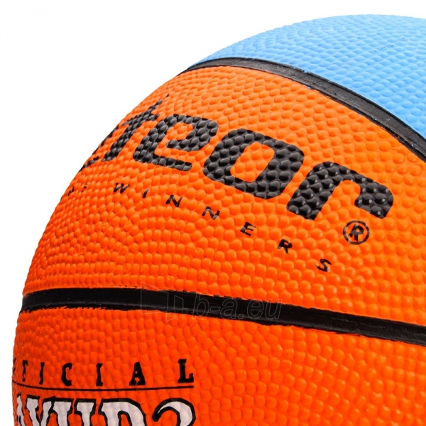 Krepšinio kamuolys METEOR LAYUP 3 blue/orange paveikslėlis 2 iš 2