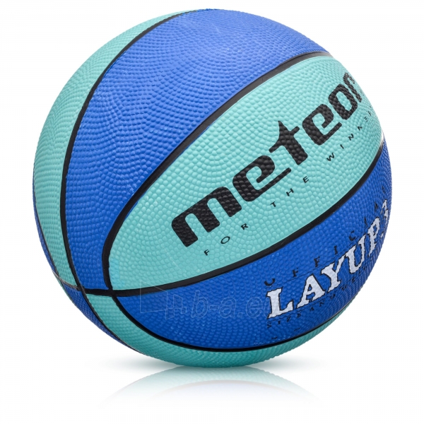 Krepšinio kamuolys Meteor Layup 3 Mėlyna paveikslėlis 2 iš 3