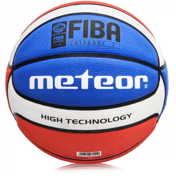 Krepšinio kamuolys Meteor training BR7 FIBA paveikslėlis 1 iš 3