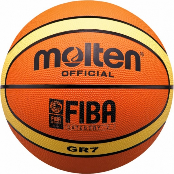 Krepšinio kamuolys rubber BGR7 paveikslėlis 1 iš 1