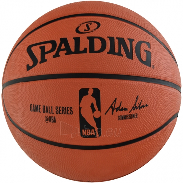 Krepšinio kamuolys SPALDING NBA GAMEBALL REPLICA OUTDOOR 2017 83385Z paveikslėlis 1 iš 3