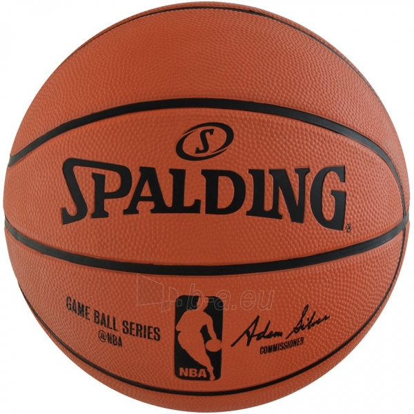 Krepšinio kamuolys SPALDING NBA GAMEBALL REPLICA OUTDOOR 2017 83385Z paveikslėlis 2 iš 3