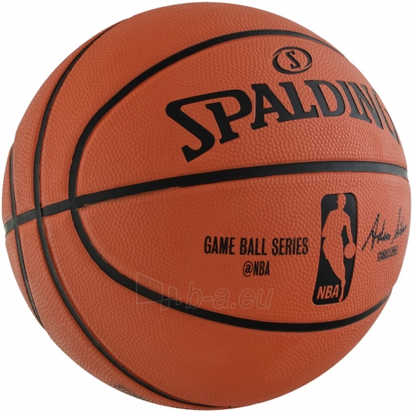 Krepšinio kamuolys SPALDING NBA GAMEBALL REPLICA OUTDOOR 2017 83385Z paveikslėlis 3 iš 3