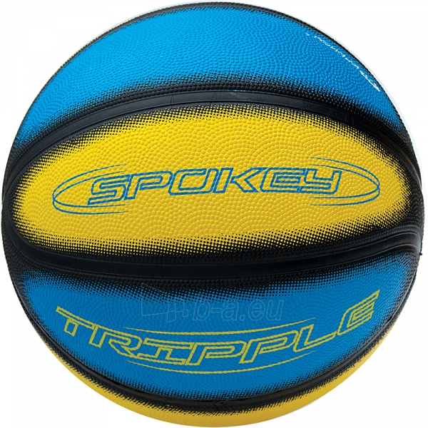 Krepšinio kamuolys Spokey TRIPPLE Blue/yellow paveikslėlis 1 iš 1