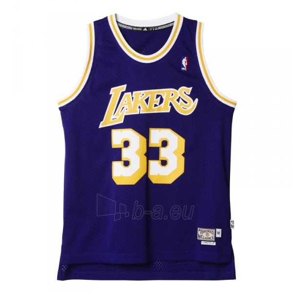 Krepšinio marškinėliai adidas Los Angeles Lakers Retired Kareem Abdul-Jabbar A46425 paveikslėlis 1 iš 3