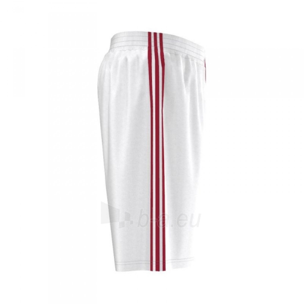 Krepšinio šortai adidas Commander Shorts balta-raudona paveikslėlis 3 iš 3