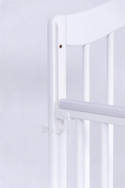 Kūdikio lovytė Jagoda 124x66x106cm, balta paveikslėlis 2 iš 3