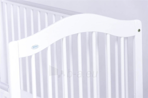 Kūdikio lovytė Jagoda 124x66x106cm, balta paveikslėlis 3 iš 3