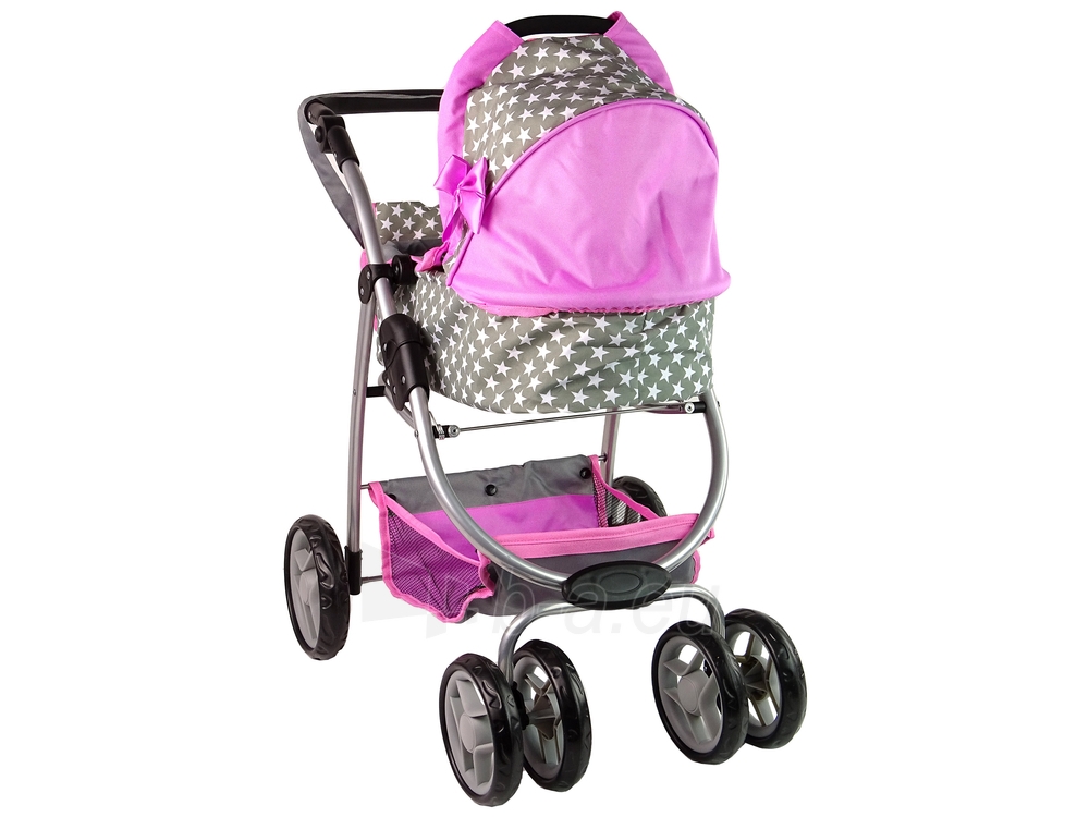 Kūdikių lėlių vežimėlis su krepšiu paveikslėlis 9 iš 10