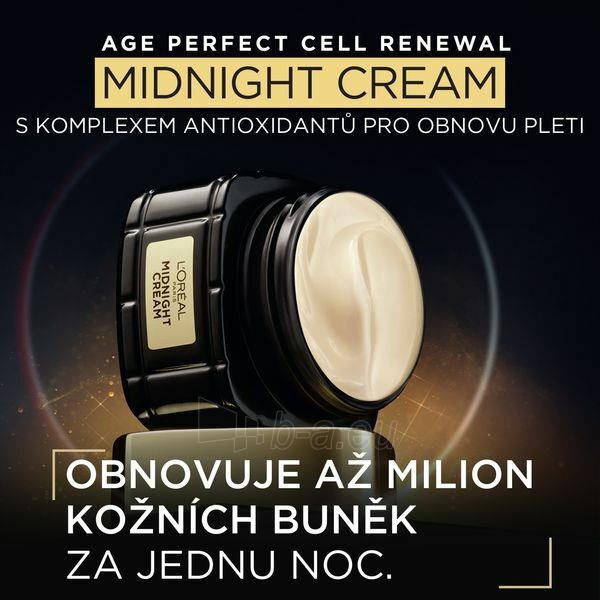 Kūno kremas L´Oréal Paris Night regeneration cream Age Perfect Cell Renew (Midnight Cream) 50 ml paveikslėlis 4 iš 9