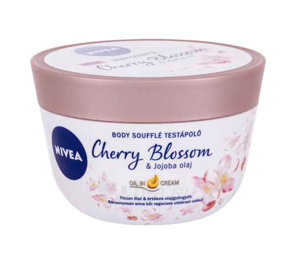 Body cream Nivea Body Soufflé Cherry Blossom & Jojoba Oil 200ml paveikslėlis 1 iš 1