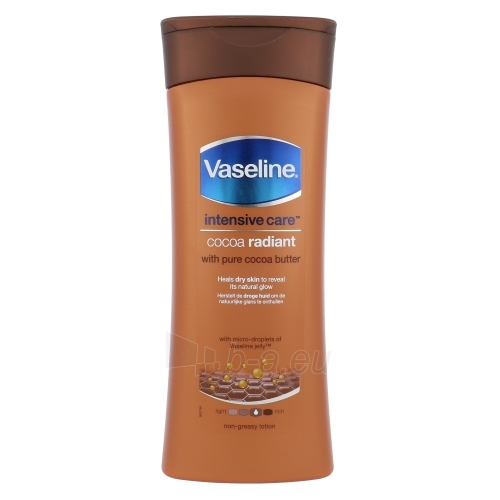 Body lotion Vaseline Intensive Care Cocoa Radiant Lotion Cosmetic 400ml paveikslėlis 1 iš 1