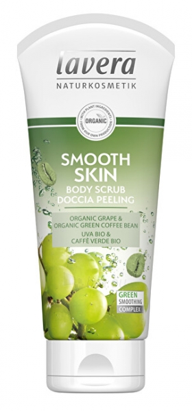 Kūno šveitiklis Lavera Smooth Skin Organic Grape and Organic Green Coffee 200 ml paveikslėlis 1 iš 1