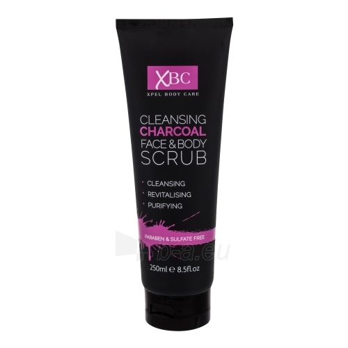 Kūno šveitiklis Xpel Body Care Cleansing Charcoal Face&Body Scrub Cosmetic 250ml paveikslėlis 1 iš 1