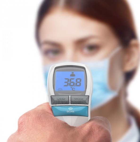 Kūno termometras Homedics TE-200-EEU No Touch Infrared Thermometer paveikslėlis 4 iš 5
