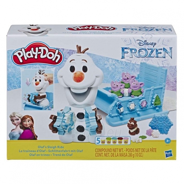 Kūrybinis rinkinys E5375 Play-Doh Featuring Disney Frozen Olafs Sleigh Ride paveikslėlis 3 iš 6
