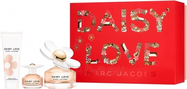 Kvepalų komplekts Marc Jacobs Daisy Love EDT 100 ml + kūno kremas 75 ml + EDT 4 ml paveikslėlis 1 iš 1