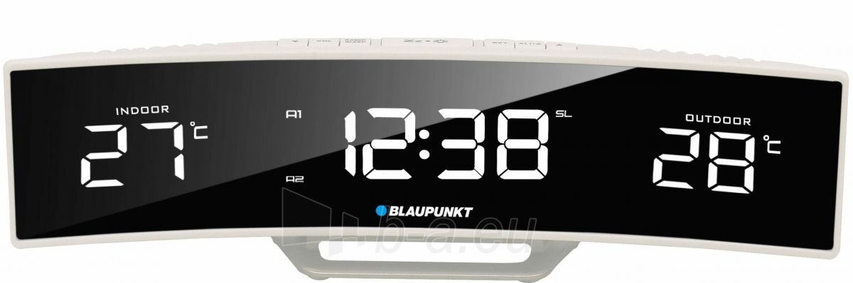 Laikrodis - žadintuvas Blaupunkt CR12WH paveikslėlis 2 iš 2