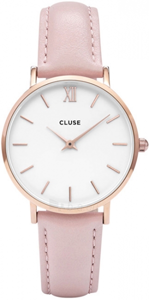 Laikrodis Cluse Minuit Rose Gold White/Pink paveikslėlis 1 iš 9
